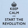thumbnail image 2 of CafePress - Keep Calm And Start The Revolution Body Suit - Baby Light Bodysuit, Size Newborn - 24 Months, 2 of 4