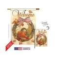thumbnail image 1 of Breeze Decor 13044 Récolte & Couronne de Corne d'Abondance d'Automne Drapeau de Maison d'Impression Verticale Recto-Verso - 28 x 40 Po., 1 of 1