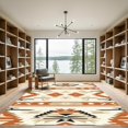 thumbnail image 2 of ODIKA 6'x9' Machine Washable Non-Slip Area Rug, Southwestern Burnt Orange High Traffic Rug, Orange, 1050082, 2 of 7