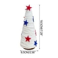 thumbnail image 2 of Taicans 4th of July Patriotic Table Decorations,7.3Inch Red White&Blue Table Tree Decor,Memorial Day Cone Tree Patriotic Tree Tabletop Trees for Independence Day Presidents Day Veterans Day Decor A, 2 of 5