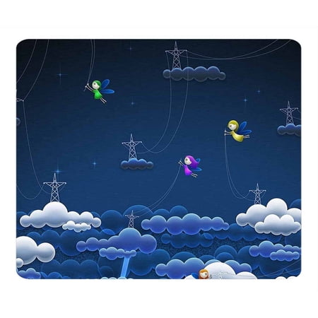 POPCreation Elves Of The Sky Mouse pads Gaming Mouse Pad 9.84x7.87 inches