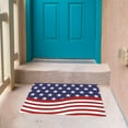 thumbnail image 7 of Ranliy 4Th of July Floor Mat Rug, Non-Slip Front Door Rug with American Flag Design, Crystal Velvet Indoor/Outdoor Decor for Independence Day, Porch, Bathroom, Memorial Day Veteran Day, 7 of 7