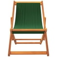thumbnail image 2 of vidaXL Chaises de Plage Pliantes 2 Pcs Tissu Vert, 2 of 5