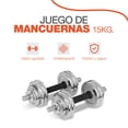 thumbnail image 4 of Set de mancuernas 15kg Altera 15KG-PL Fitness, 4 of 7
