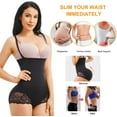 thumbnail image 3 of Irisnaya Waist Trainer for Women Seamless Butt Lifter Shapewear Bodysuit Thong Lace High Waist Tummy Control Panties Slim Full Body Shaper Shorts(Black XS-S), 3 of 7