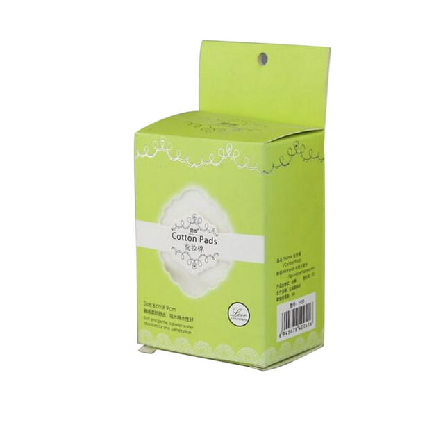 Almohadillas de algodón faciales de maquillaje no tejido de algodón Almohadillas de algodón cosmético 200 hojas Verde Yuyangstore Maquillaje