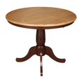 thumbnail image 2 of International Concepts 36" Round Dining Table in Cinnamon / Espresso, 2 of 7