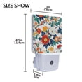 thumbnail image 4 of Yayeee LED Plug in Night Light for The Home with Auto Dusk to Dawn Light Sensors, 2 Pack, Colorful Flowers Pattern, 4 of 6
