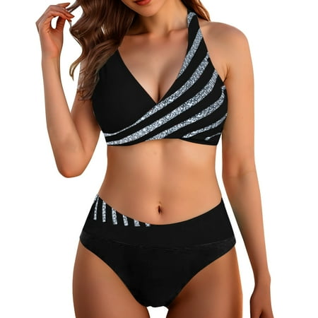 HSHMT Women s Tankini Swimsuit Womens Adjustable Bikini Bra Shorts Bikini Sexy Swimsuit Split Swimsuit