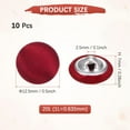 thumbnail image 3 of Uxcell Kits de Botones Cubiertos [10pcs] - Fabricante de Botones para Reemplazo y Reparación de Sombreros - [Rojo - 0.5 IN], 3 of 6