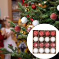 thumbnail image 4 of 16 piezas de adornos colgantes de bolas navideñas rojas y colgantes de decoración del hogar para la pared de la cafetería, aniversario, Año Nuevo, 4 of 4