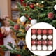 thumbnail image 4 of 16 piezas de adornos colgantes de bolas navideñas rojas y colgantes de decoración del hogar para la pared de la cafetería, aniversario, Año Nuevo, 4 of 4