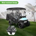 thumbnail image 6 of 10L0L 4 Passenger Golf Cart Enclosure 86’’ , Universal 600D Waterproof Driving Cover for Yamaha EZGO Club Car, Golf Cart Accessories, Black, 6 of 8