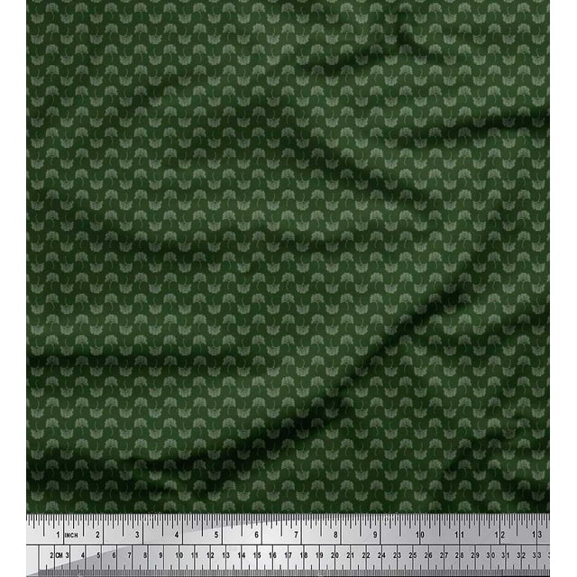 Soimoi Polyester Crepe Fabric Artistic Floral Shirting Printed Fabric 1 Yard 52 Inch Wide