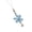 Blue, variant on Unique Handmade Snowflake Crochet Keychain Stylish Knitted Phone Charm Winter Holiday Accessory For Ladies