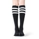 thumbnail image 5 of Calcetines hasta la rodilla FITRELL para mujer, algodón a rayas, paquete de 4, 5 of 8