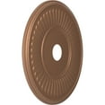thumbnail image 2 of Ekena Millwork 22"OD x 3 1/2"ID x 1"P Berkshire Thermoformed PVC Ceiling Medallion (Fits Canopies up to 10 1/8"), Aged Copper, 2 of 5