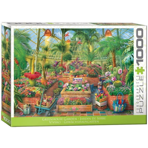 Puzzle Eurographics Green House Garden de 1000 piezas