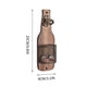 thumbnail image 3 of Abridor de botellas de madera de pared con cesta de hierro forjado | Decoración rústica para cocina y bar | Fácil instalación | Construcción en madera natural y hierro, 3 of 9
