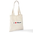 thumbnail image 6 of CafePress - I Love Miami Tote Bag - Unisex Canvas Tote Bag, Beige, 1-Piece, 6 of 6