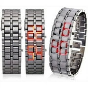 Men's and Women's Stainless Steel LED Digital Bracelet Watch