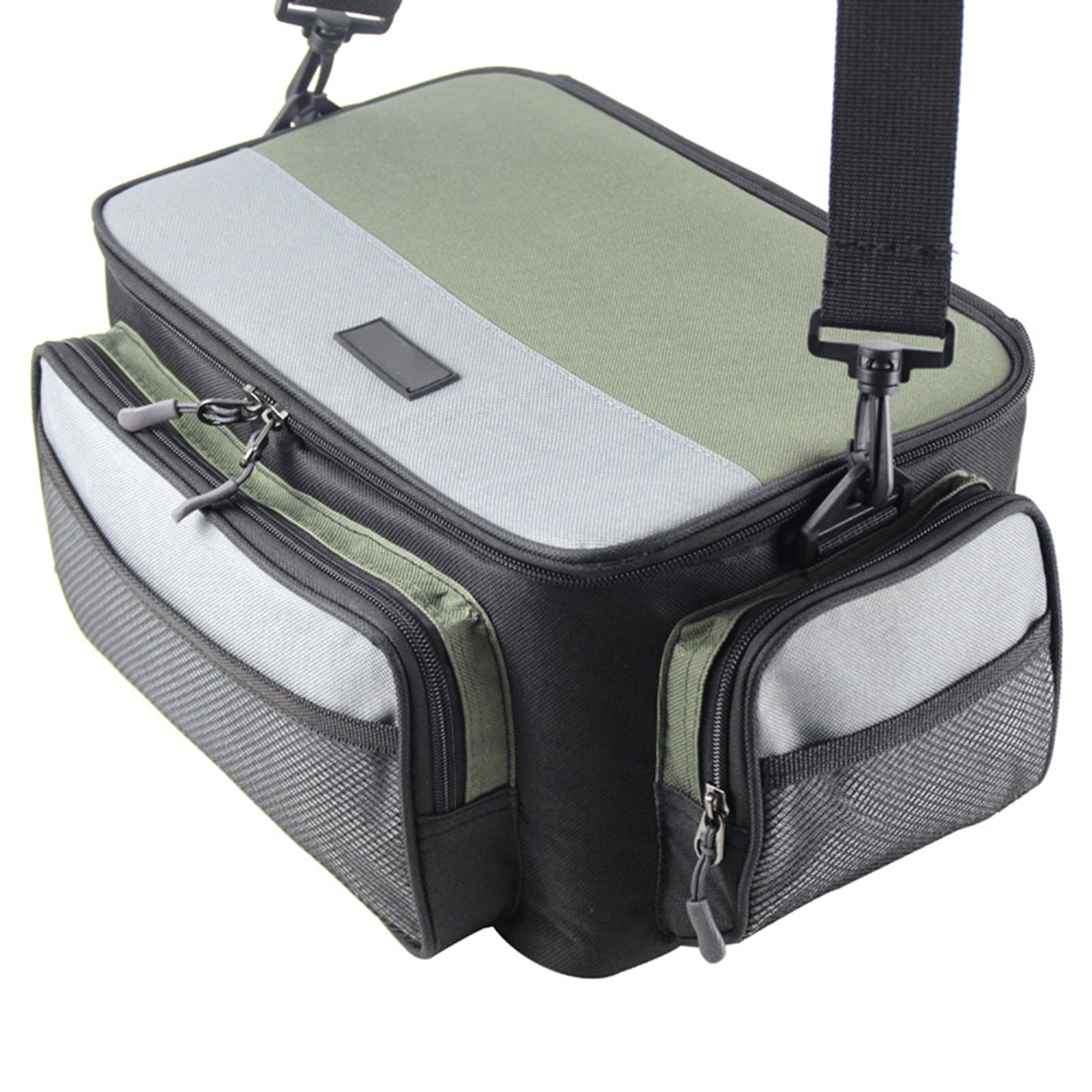 BIBABLYKE Multiple Pocket Fishing Gear Carrying Bag Portable Outdoor Fishing Tackle Bag Waterproofs Shoulders Crossbody Bag