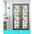 thumbnail image 5 of Window Privacy Film Flowers Leaves Stained Glass Window Film Decorative Sun Block Window Cover Farmhouse White Botanical Magnolia Retro Window Clings Static Adhesive Sticker for Bathroom 29.5"x118", 5 of 7