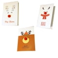 thumbnail image 3 of Única Feliz Navidad 3D Tarjeta de animales de dibujos animados Feliz año nuevo Tarjeta de Navidad Postal Tarjetas de regalo de vacaciones para niños 10PCS Eigraketly  JR1212-02*10, 3 of 6