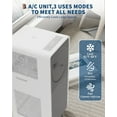 thumbnail image 3 of Garvee 14000 BTU Portable Air Conditioner with Remote, 3-In-1 Indoor AC Unit for up to 300 Sq.ft, 115V, Gray, 3 of 8