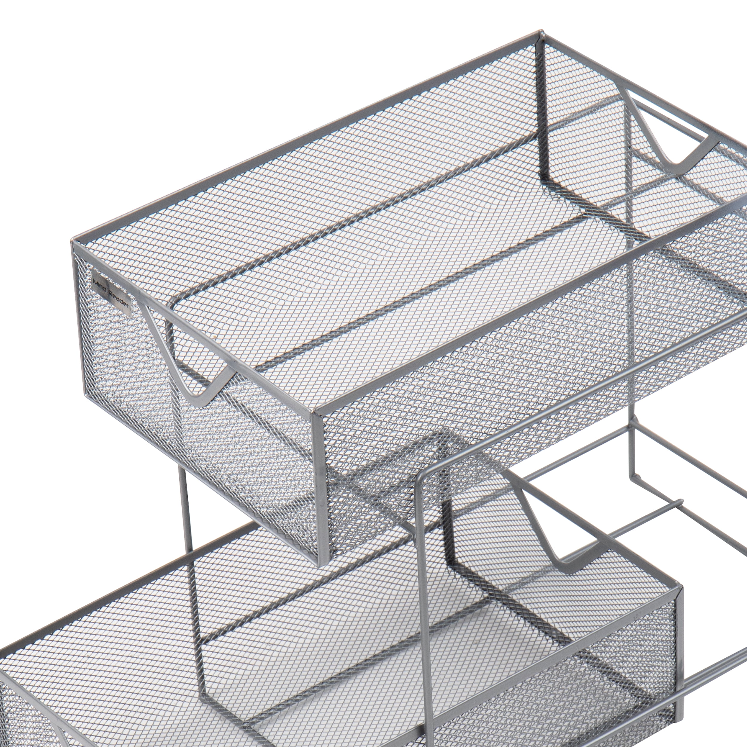 Mind Reader 2-Tier Cabinet Basket Mesh Storage Baskets - 9646160