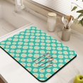 thumbnail image 3 of Washable Rubber Daisy Cute Floral Dish Drying Mats for Kitchen Counter Home Large Coffee Bar Pad Accessories and Decor for Utensils Stemware 18''x24'', 3 of 7