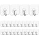 thumbnail image 1 of Ganchos adhesivos Ganchos de pared para cocina - Paquete de 10 colgadores adhesivos resistentes sin clavos con ganchos de acero inoxidable Ganchos de techo para toallas de baño Ormromra ZJWJ024, 1 of 7