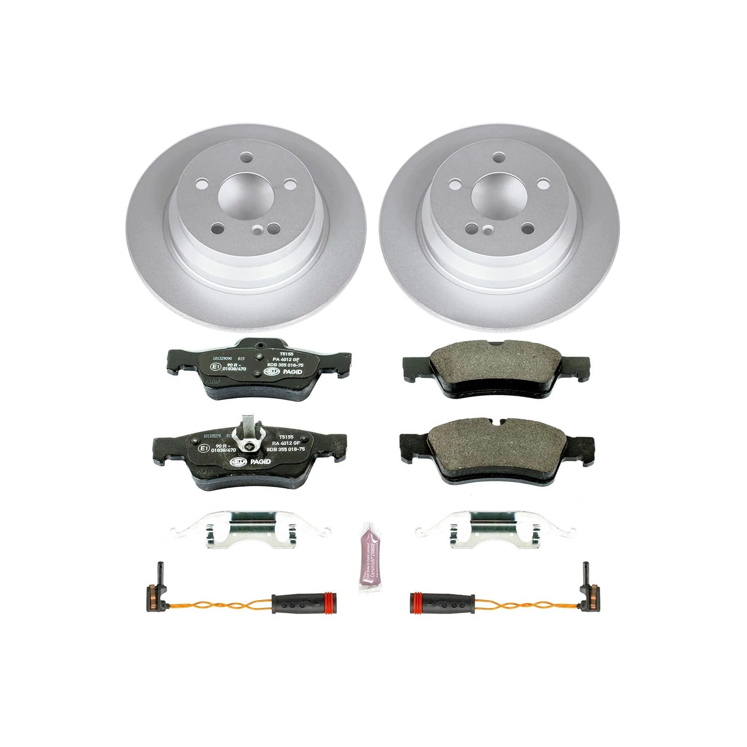 Power Stop Rear Euro-Stop ECE-R90 Certified Brake Pad and Rotor Kit ESK5320