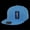 Blue, variant on Retro Fitted Cap - Orange - Size 7.63