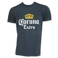 thumbnail image 1 of Corona Extra T-shirt à Logo Couronne de Base Bleu Chiné pour Homme-2xlarge, 1 of 1