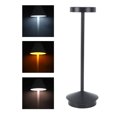 thumbnail image 1 of Lampe de Table LED Rechargeable 2000mAh à Piles, Lampe de Chevet Portable Sans Fil 3 Modes de Couleur pour Restaurant Maison Extérieur, 1 of 8