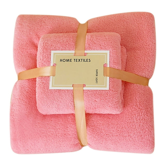 Ensemble de Serviettes de Bain, Coton 2 en 1 Serviette de Bain et Serviette pour le Visage Ensemble de Serviettes Douces, Ensembles de Serviettes de Bain, Ensemble de Serviettes de Bain, Serviettes de Bain en Coton