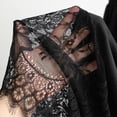 thumbnail image 6 of Byfri Black Lace Half Slip Maxi Underskirt, High Waist Petticoat Extender for Dresses, 85cm, 6 of 7