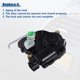thumbnail image 4 of Actuador de cerradura de puerta corredera trasera izquierda apto para Toyota Sienna 2004-2010 No.8562008070 - Paquete de 1 negro, 4 of 7