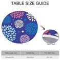thumbnail image 6 of Colorful Floral Dots Pattern Round Fitted Tablecloth with Elastic Edge,Dining Table Cover Waterproof,Outdoor Round Tablecloth for Camping,Dining,Indoor and Outdoor, 6 of 7