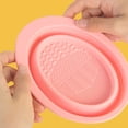 thumbnail image 4 of Shisuyan Makeup Brush Washing Mat Foldable 2Set Pink 5.5x4.3in, 4 of 9