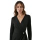 thumbnail image 4 of Principles - Vestido Midi Fruncido de Ponte para Mujer (Negro), 4 of 4