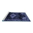 thumbnail image 2 of Ahgly Company Machine Washable Indoor Rectangle Persian Blue Traditional Area Rugs, 2' x 5', 2 of 4