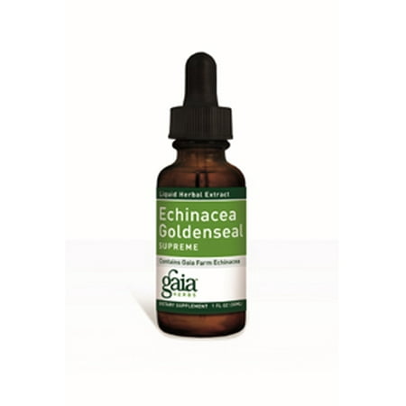 Red Ruby Echinacea - Gaia Herbs, Echinacea Goldenseal Supreme 4 oz