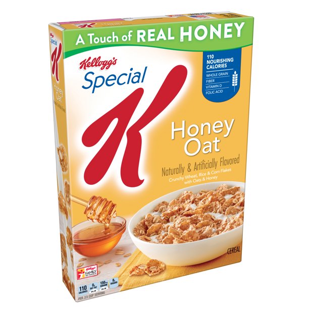 Kellogg's Special K Oats & Honey Breakfast Cereal, 13.1 oz Walmart
