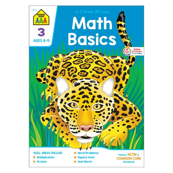 School Zone Math Basics Workbook - Grade 3
