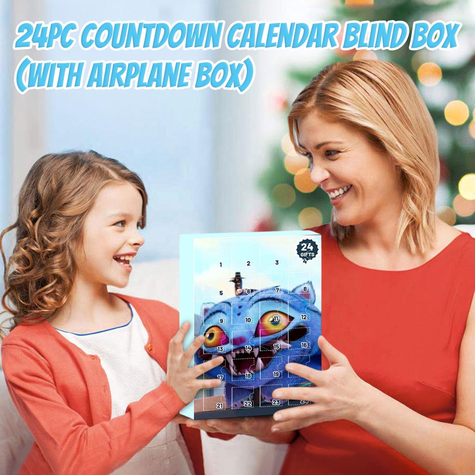 Calendrier de l'Avent - AMOUNE - 24 porte-clés surprises - Décorations de Noël - Cadeaux pour