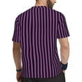 thumbnail image 3 of T Shirt For Men Halloween Print Gym Summer Purple Black Stripe Basic T-Shirts Novelty Tee Shirt For, 3 of 7