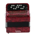 thumbnail image 2 of Accordian, Stainless Steel 22 Key 8 Bass Accordion Engineering ABS  For Beginner For Professionals Red, 2 of 8