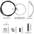 thumbnail image 2 of Bike Brake Cable Housing Kit Including 1 Set Bike Brake Line, 2 V Bike Brake Noodles Cable Guide Hose With 2 Plastic Pipes For Mountain Bike Road Bike, 2 of 5